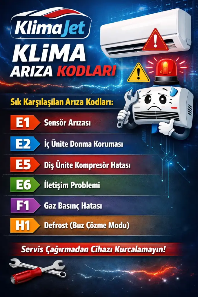 Arçelik Klima Arıza Kodları 1 klima ariza kodlari