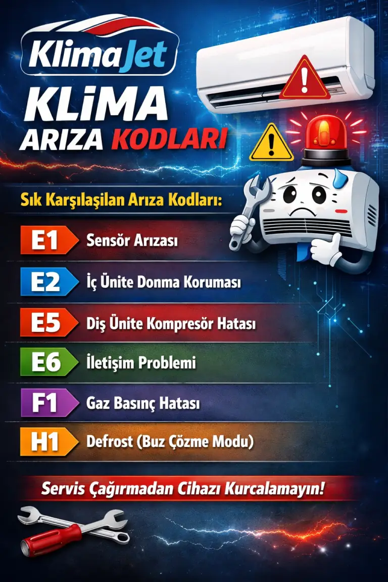 klima ariza kodlari